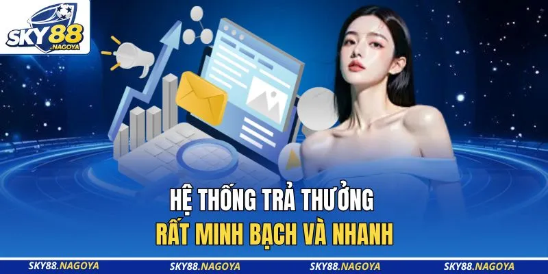 Hệ thống trả thưởng rất minh bạch và nhanh
